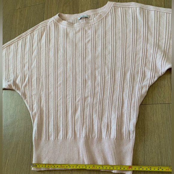 Boat Neck Batwing Wool Blend Sweater, S - Picture 12 of 16